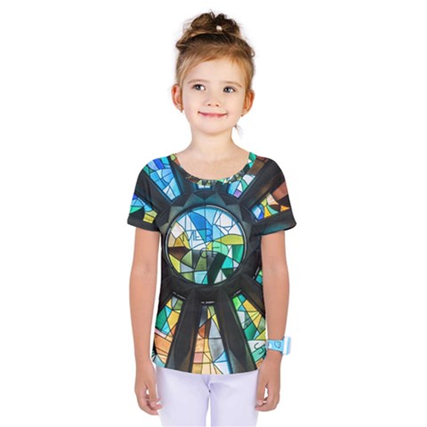 Cathedral Sagrada Família Barcelona Kids  One Piece Tee by Pakrebo