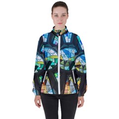 Cathedral Sagrada Família Barcelona High Neck Windbreaker (women)