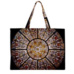 Stained Glass Window Glass Ceiling Zipper Mini Tote Bag by Pakrebo