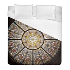 Stained Glass Window Glass Ceiling Duvet Cover (full/ Double Size) by Pakrebo