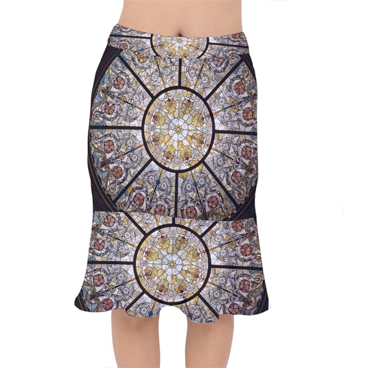 Stained Glass Window Glass Ceiling Mermaid Skirt