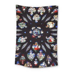 Stained Glass Sainte Chapelle Gothic Small Tapestry by Pakrebo