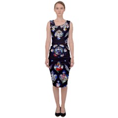 Stained Glass Sainte Chapelle Gothic Sleeveless Pencil Dress