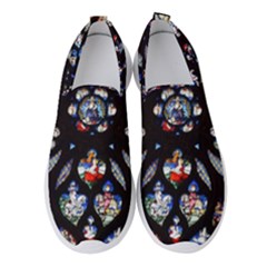 Stained Glass Sainte Chapelle Gothic Women s Slip On Sneakers