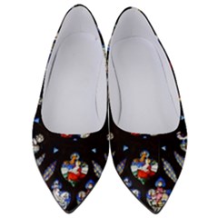 Stained Glass Sainte Chapelle Gothic Women s Low Heels by Pakrebo