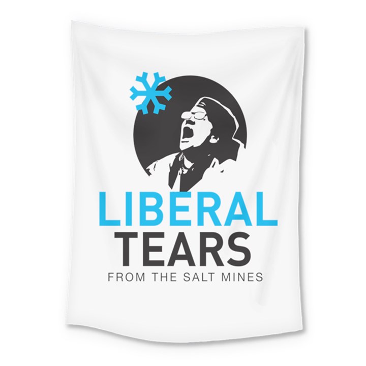 Liberal Tears funny screeching Democrat Screaming Medium Tapestry