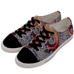 Fractal Artwork Design Pattern Men s Low Top Canvas Sneakers by Pakrebo