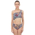 Fractal Artwork Design Pattern Spliced Up Two Piece Swimsuit View1