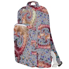 Fractal Artwork Design Pattern Double Compartment Backpack