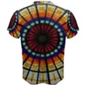 Background Stained Glass Window Men s Cotton Tee View2