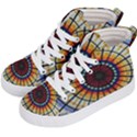 Background Stained Glass Window Kids  Hi-Top Skate Sneakers View2