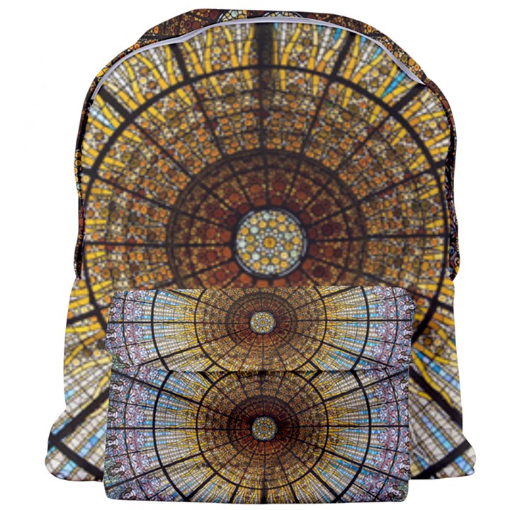 Barcelona Glass Window Stained Glass Giant Full Print Backpack