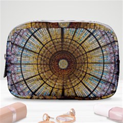 Barcelona Glass Window Stained Glass Make Up Pouch (small) by Pakrebo