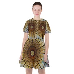 Barcelona Glass Window Stained Glass Sailor Dress