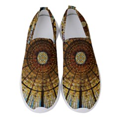 Barcelona Glass Window Stained Glass Women s Slip On Sneakers