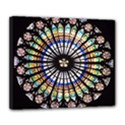 Stained Glass Cathedral Rosette Deluxe Canvas 24  x 20  (Stretched) View1