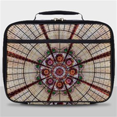 Pattern Round Abstract Geometric Full Print Lunch Bag by Pakrebo