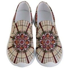 Pattern Round Abstract Geometric Men s Lightweight Slip Ons by Pakrebo