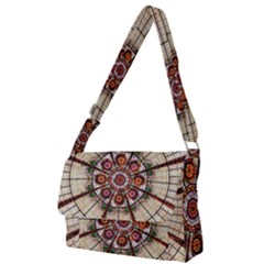 Pattern Round Abstract Geometric Full Print Messenger Bag by Pakrebo