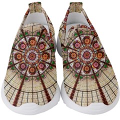 Pattern Round Abstract Geometric Kids  Slip On Sneakers