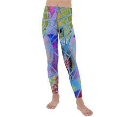 Wallpaper Stained Glass Kids  Lightweight Velour Leggings