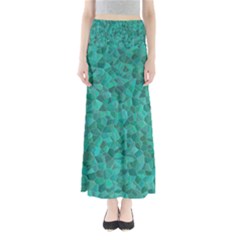 Turquoise Full Length Maxi Skirt