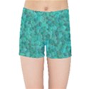 Turquoise Kids  Sports Shorts View1