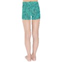 Turquoise Kids  Sports Shorts View2