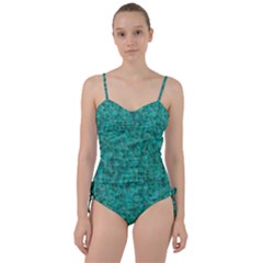 Turquoise Sweetheart Tankini Set by LalaChandra