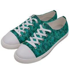 Turquoise Women s Low Top Canvas Sneakers by LalaChandra