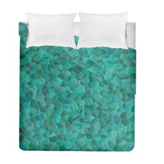 Turquoise Duvet Cover Double Side (full/ Double Size) by LalaChandra