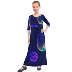 So Jelly! Kids  Quarter Sleeve Maxi Dress by WensdaiAmbrose