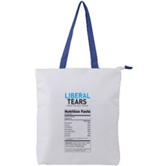 Liberal Tears  Funny With Supplement Facts Custom Colors Double Zip Up Tote Bag by snek