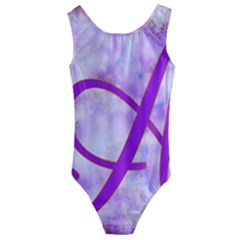 A Kids  Cut-out Back One Piece Swimsuit by PurpleDuckyDesigns