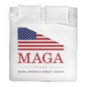 MAGA Make America Great Again with USA flag Duvet Cover (Full/ Double Size) View1