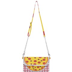 Pizza Table Pepperoni Sausage Mini Crossbody Handbag