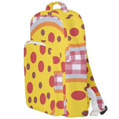 Pizza Table Pepperoni Sausage Double Compartment Backpack