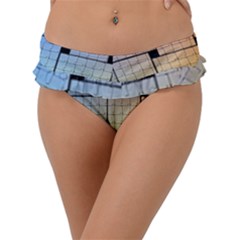 Construction Rectangle Steel Metal Frill Bikini Bottom