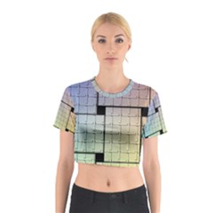 Construction Rectangle Steel Metal Cotton Crop Top by Pakrebo