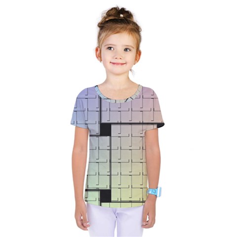 Construction Rectangle Steel Metal Kids  One Piece Tee by Pakrebo