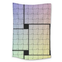 Construction Rectangle Steel Metal Large Tapestry by Pakrebo