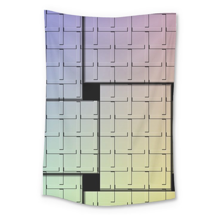 Construction Rectangle Steel Metal Large Tapestry