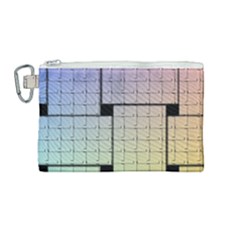 Construction Rectangle Steel Metal Canvas Cosmetic Bag (medium) by Pakrebo