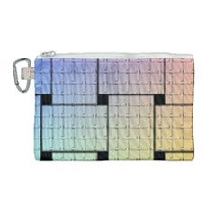 Construction Rectangle Steel Metal Canvas Cosmetic Bag (large) by Pakrebo