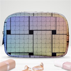 Construction Rectangle Steel Metal Make Up Pouch (small) by Pakrebo