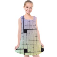 Construction Rectangle Steel Metal Kids  Cross Back Dress by Pakrebo