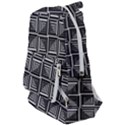 Pattern Op Art Black White Grey Travelers  Backpack View1