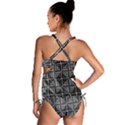 Pattern Op Art Black White Grey Tankini Set View2