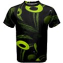 Fractal Fractals Green Ball Black Men s Cotton Tee View1