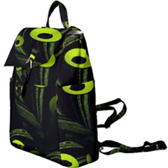 Fractal Fractals Green Ball Black Buckle Everyday Backpack